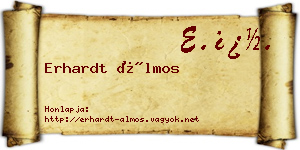 Erhardt Álmos névjegykártya